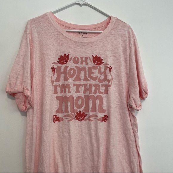 TORRID 3 Plus Size Oh Honey Relaxed Fit Heritage Slub Crew Neck Roll Sleeve Tee - Picture 5 of 16